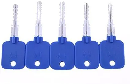 Loboo Idea 5pcs Serrure réparation Outils serrurerie clés d'essai définies pour Le Verrouillage croisé, Trousse à Outils lockpick pour débutants et Pro serruriers